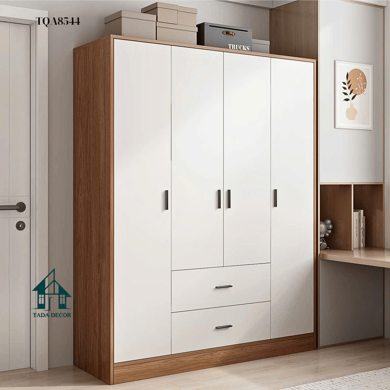 Tủ Quần Áo Hiện Đại TQA8544 – Giải Pháp Lưu Trữ Tối Ưu Cho Mọi Không Gian