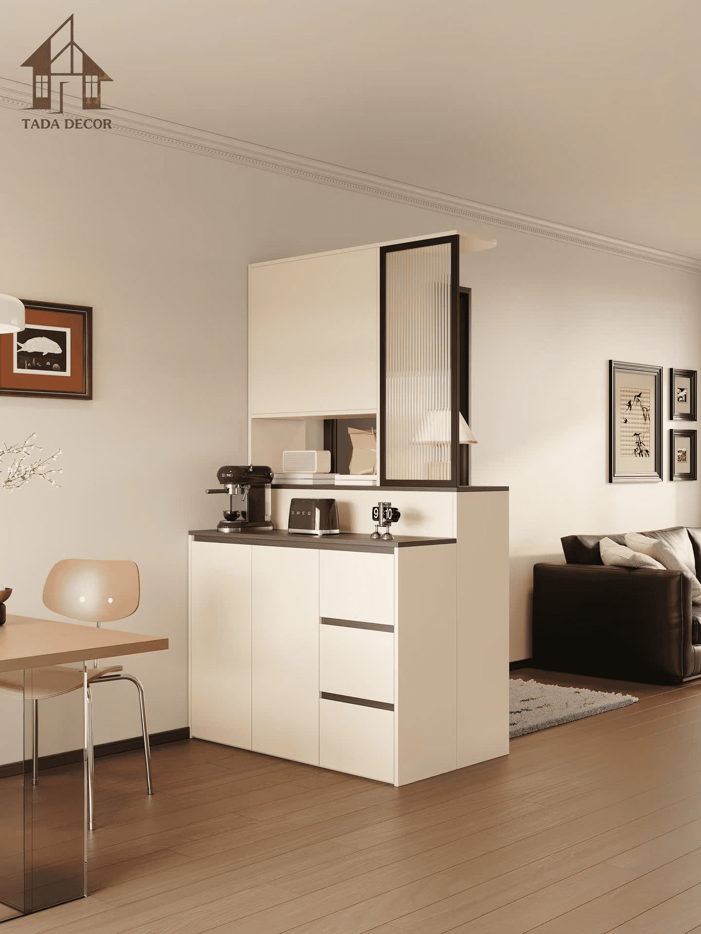Tủ Đa Năng Ngăn Phòng Gỗ MDF Lõi Xanh | TDTDN01