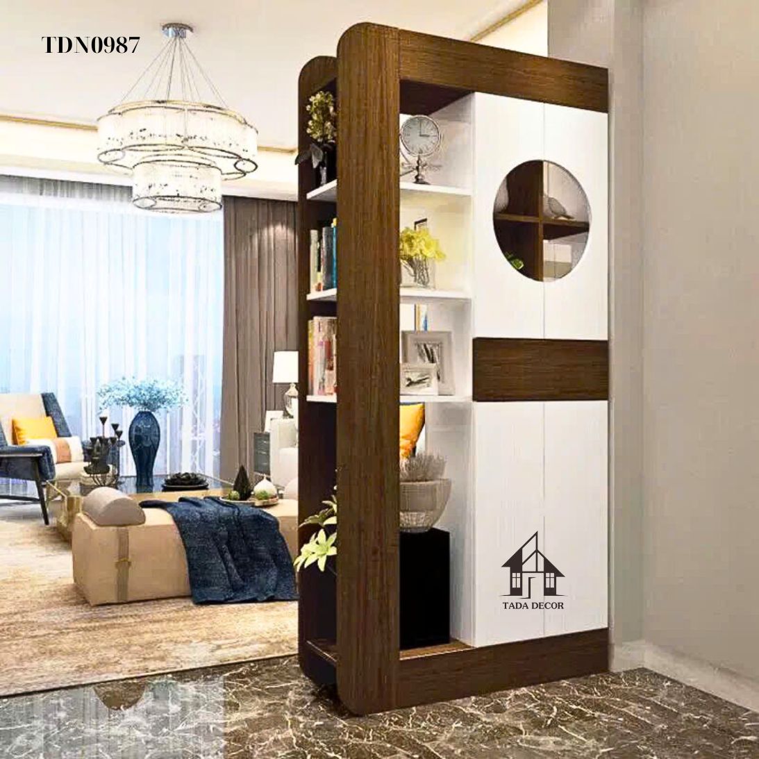 Tủ đa năng TDN0987 – Thiết kế 2 mặt đa năng, phân tách không gian tinh tế