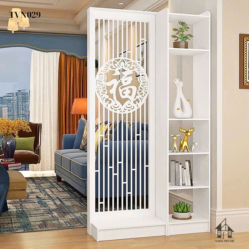 Tủ Ngăn Phối Vách CNC TVN029 – Giải Pháp Nội Thất Phong Thủy Sang Trọng, Tinh Tế