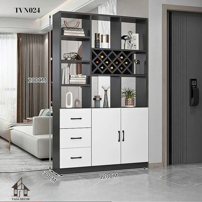 Tủ ngăn phối vách TVN024 – Giải pháp lưu trữ và phân chia không gian tiện dụng, hiện đại