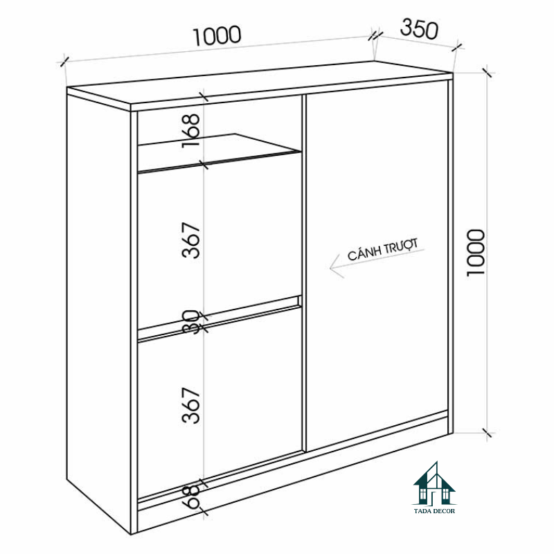 Tủ đựng giày dép hiện đại - 8