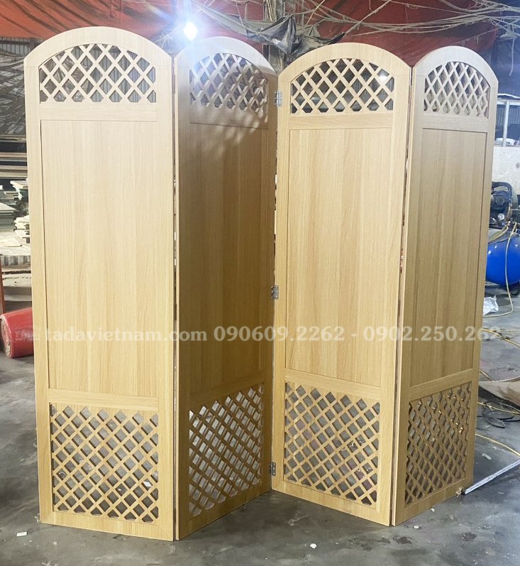 Vách Bình phong ngăn phòng di động hoa văn vách kín vòm mẫu mới - TDVN51