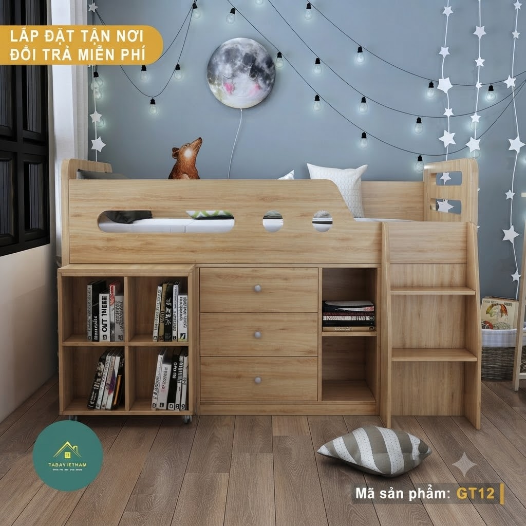 GIƯỜNG TẦNG CAO CẤP HIỆN ĐẠI KẾT CẤU CHẮC CHẮN THƯƠNG HIỆU TADA GT12