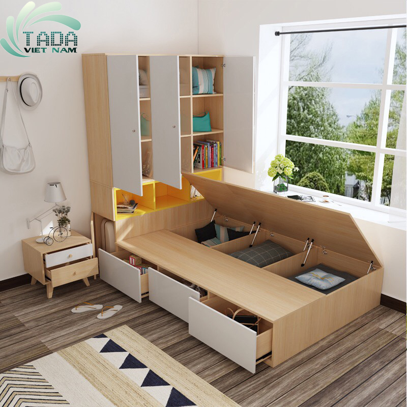 GIƯỜNG NGỦ THÔNG MINH KẾT HỢP TỦ ĐA NĂNG - GTM13