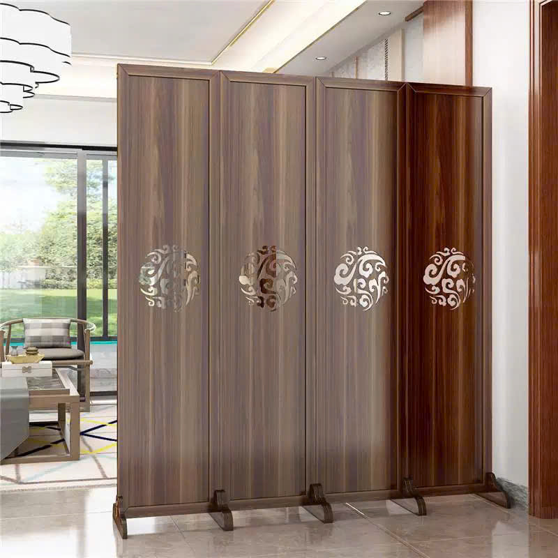 Mẫu vách ngăn kín kết hợp họa tiết hoa văn ấn tượng