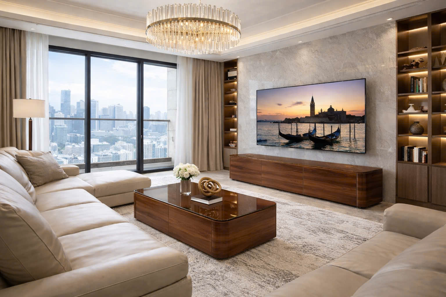 Thanh Lý Combo Bàn Trà & Kệ Tivi Để Sàn | Nội Thất Phòng Khách Hiện Đại