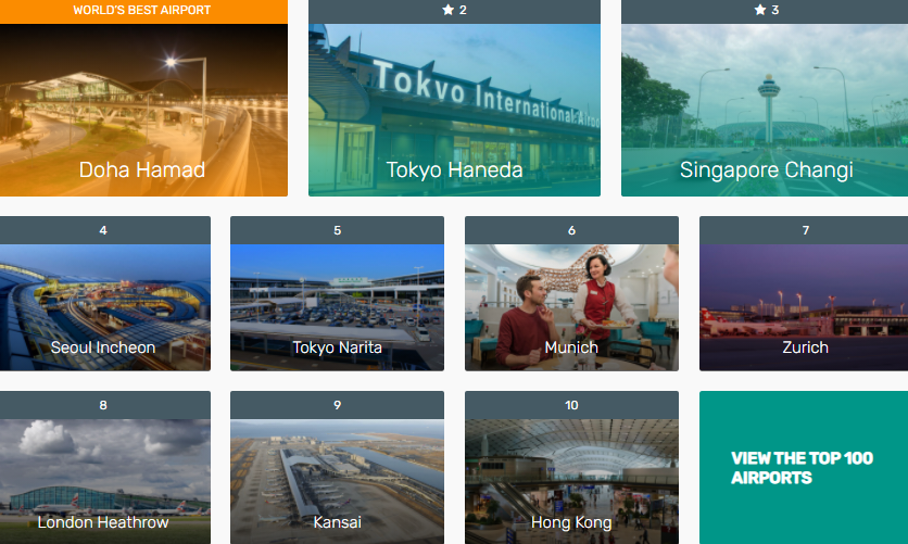 Top Ten The World's Best Airports in 2021 Top Ten The World's Best Airports in 2021