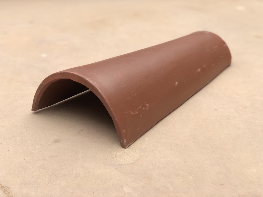 Ngói gốm Địa Trung Hải Đỏ nâu Maroon