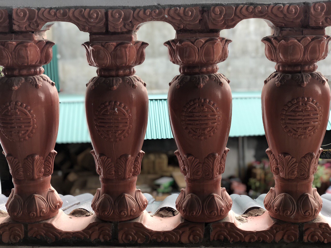 Lan can Đài Sen - Chữ Thọ