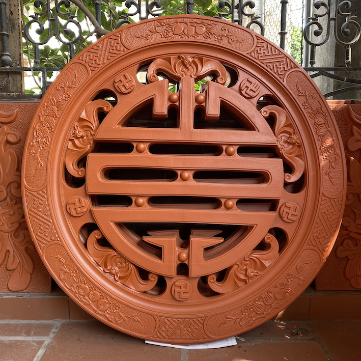Gạch thông gió chữ Thọ tròn