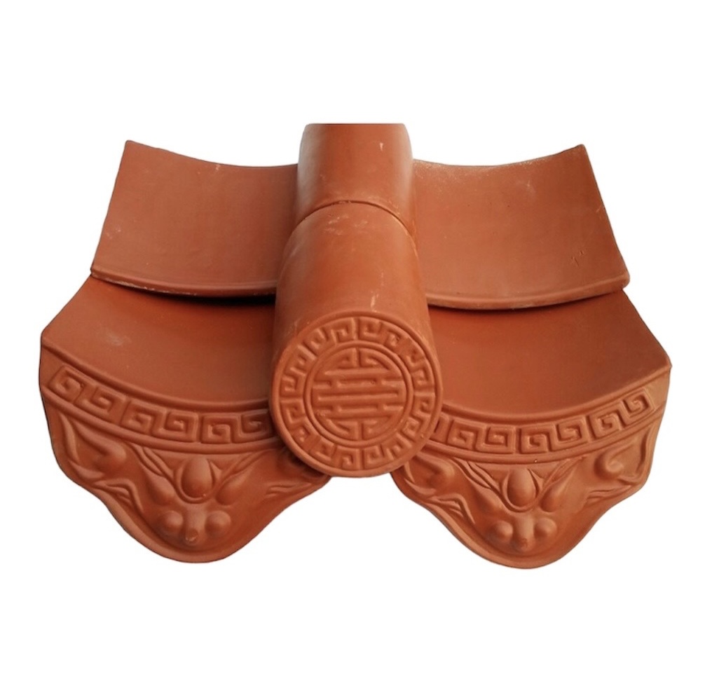 Ngói âm dương đất nung - Đầu rồng