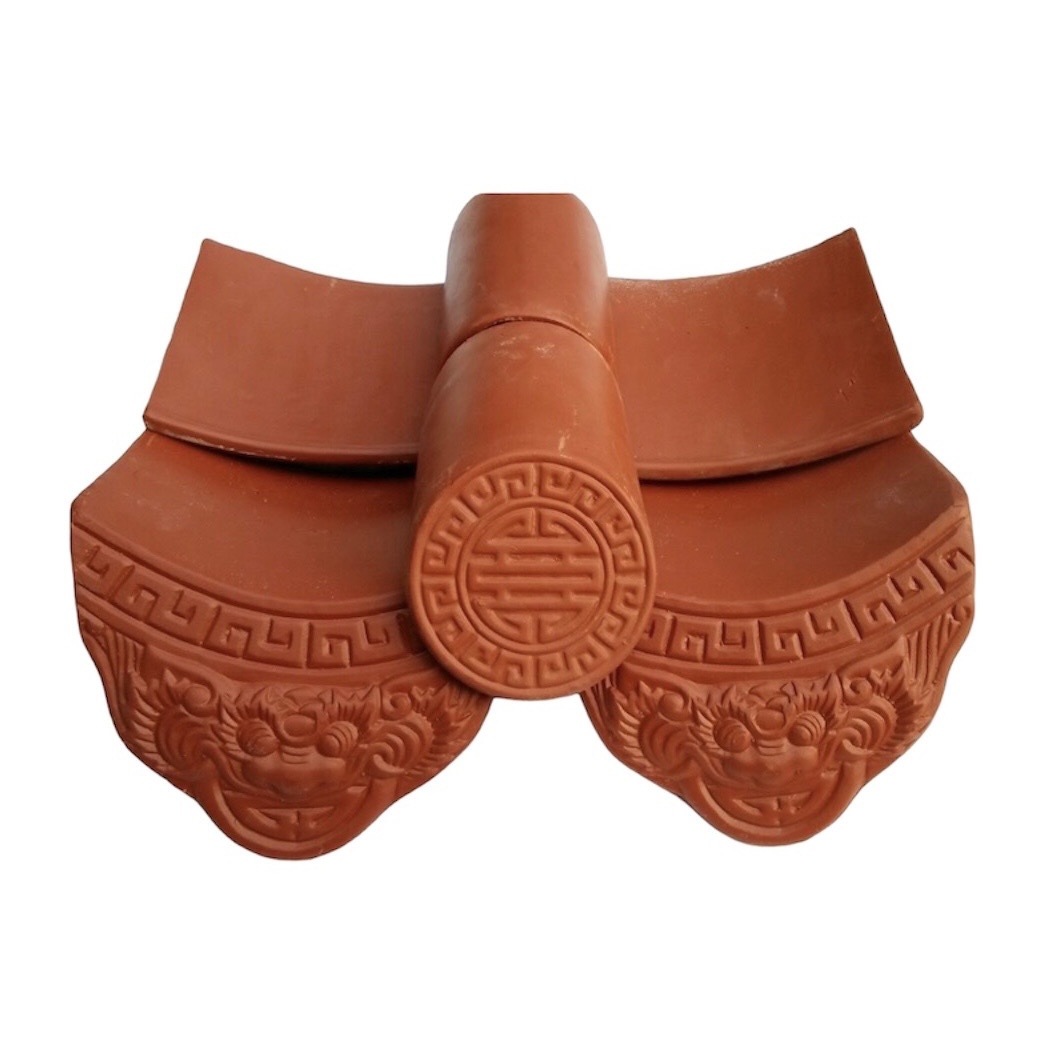 Ngói âm dương đất nung - Hổ Phù