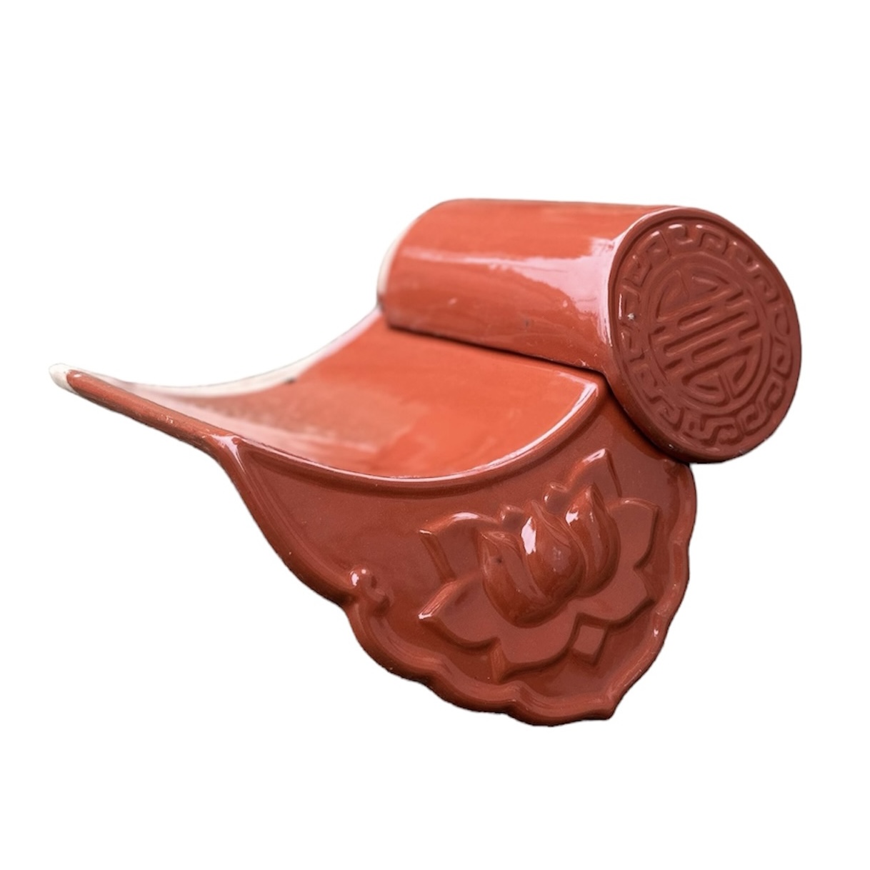 Ngói âm dương men cam đỏ