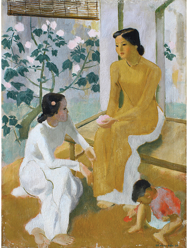 "Hai thiếu nữ và em bé" - Khoảnh khắc tĩnh lặng, tâm hồn sâu lắng của tuổi xuân