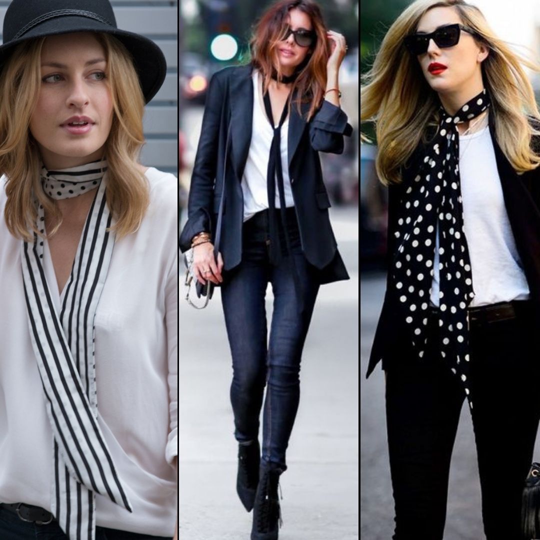 Khi mới ra đời, khăn skinny lấy khiến người ta không khỏi liên tưởng đến những chiếc cà vạt của nam giới