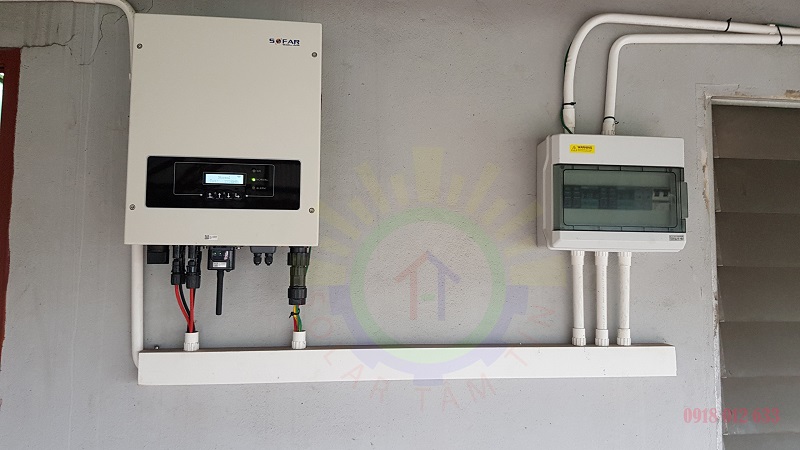 Bộ biến tầ 5kw và tủ điện năng lượng mặt trời