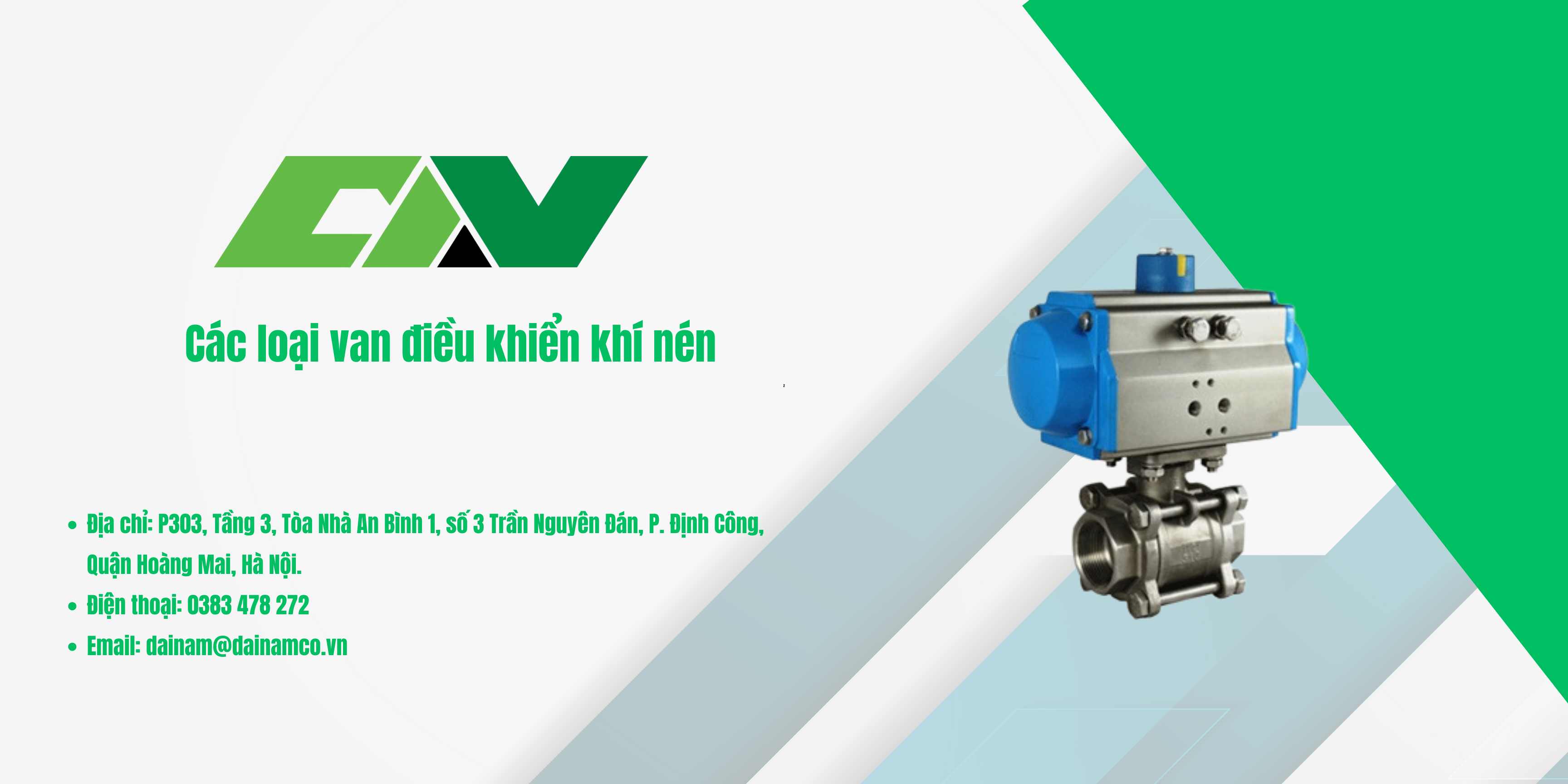 các loại van điều khiển khí nén