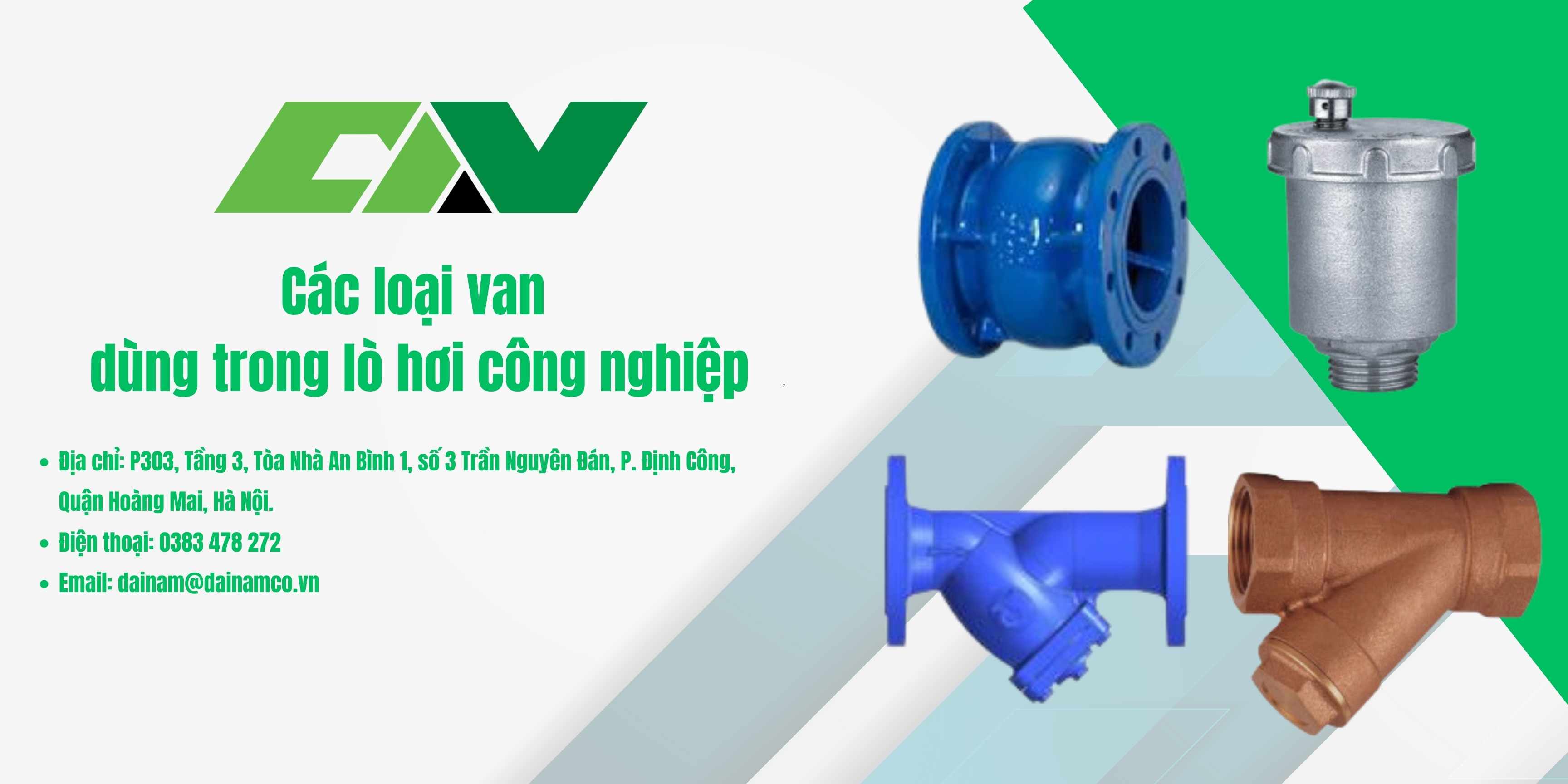 Các loại van dùng trong lò hơi công nghiệp