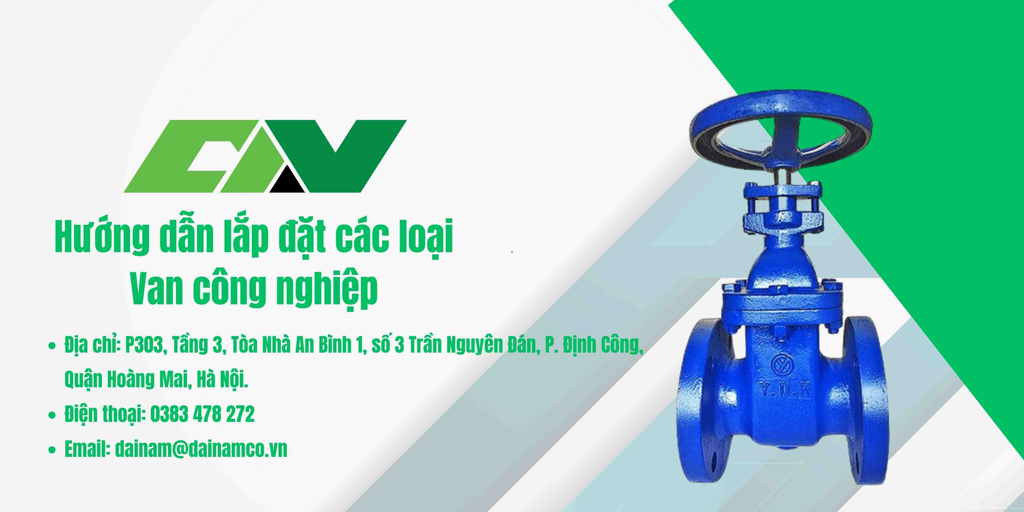 Hướng dẫn lắp đặt các loại van công nghiệp