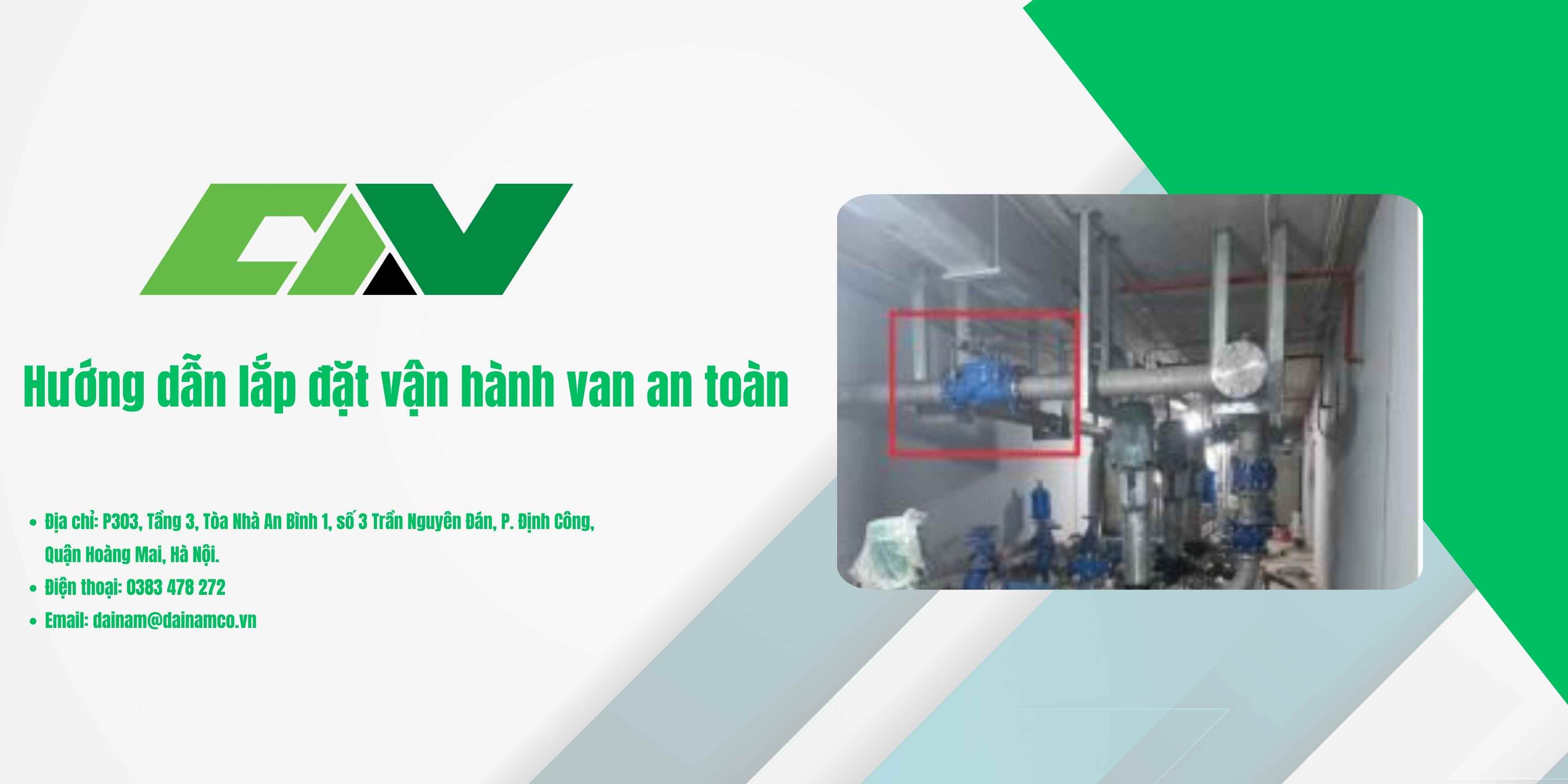 Hướng dẫn lắp đặt vận hành van an toàn