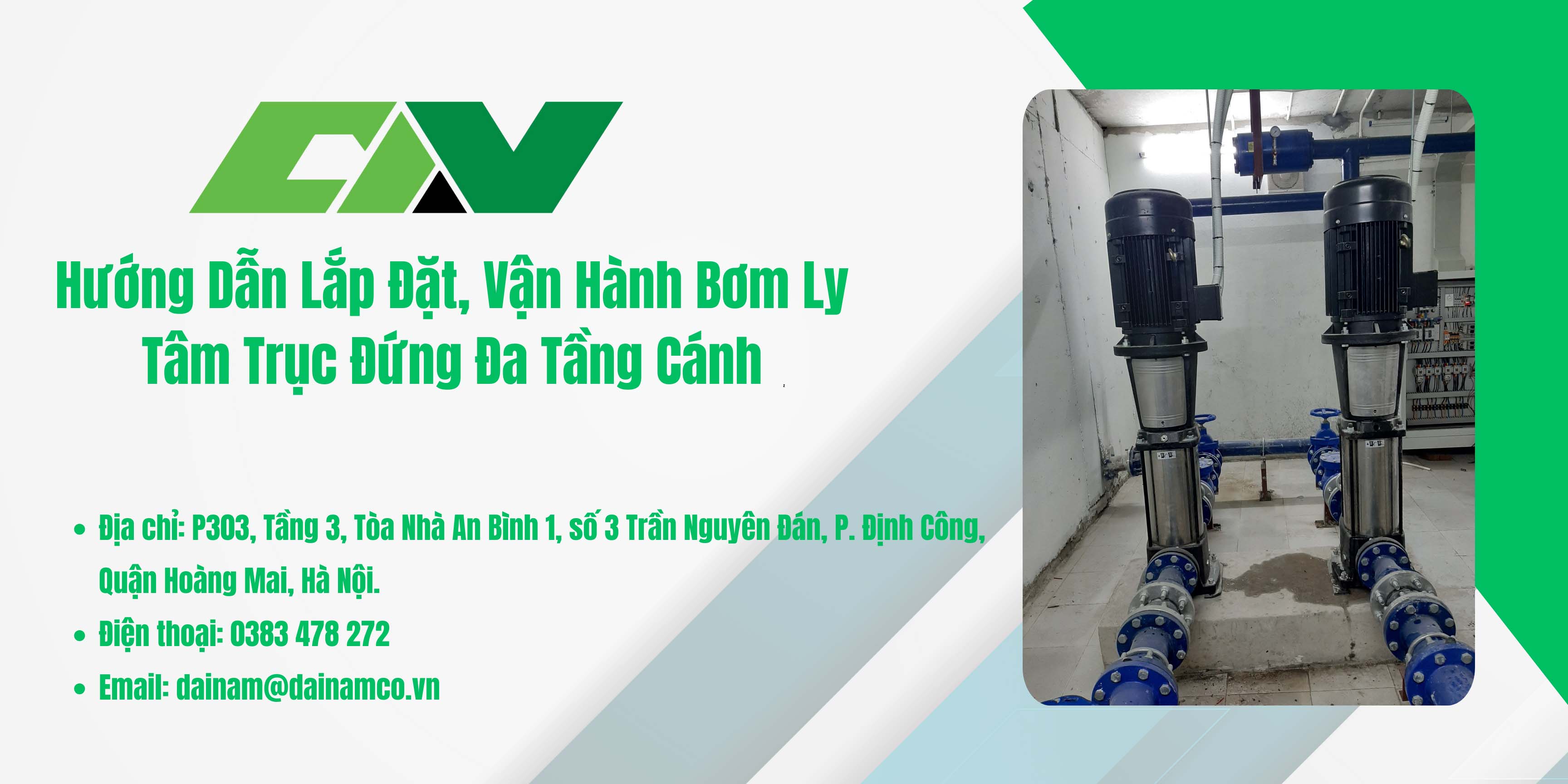 Lắp đặt bơm ly tâm trục đứng