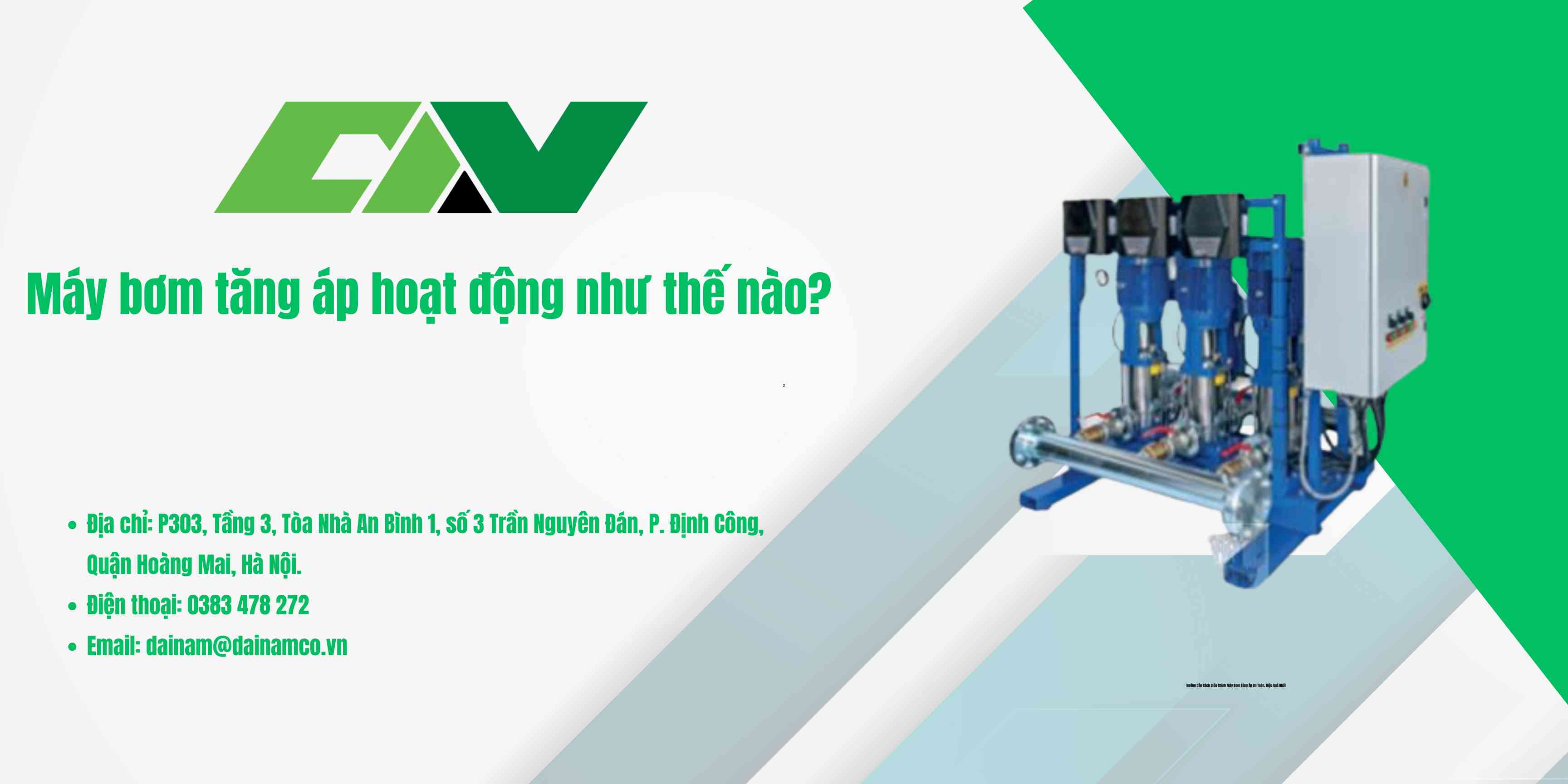 Máy bơm tăng áp hoạt động như thế nào