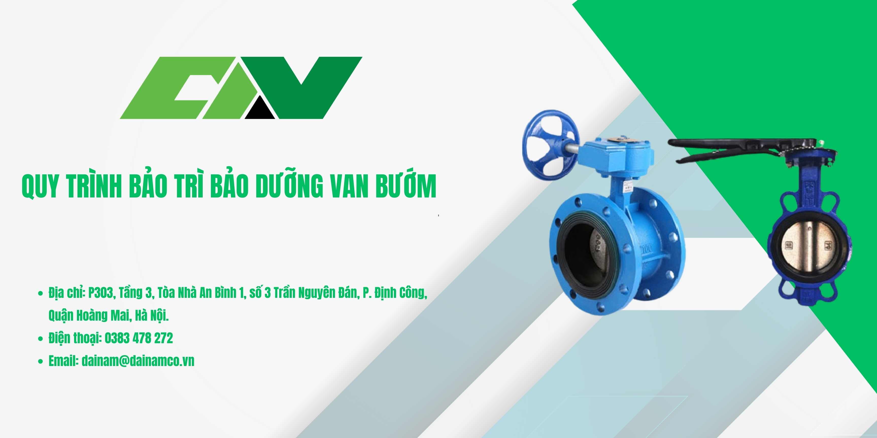 Quy trình bảo trì bảo dưỡng Van bướm