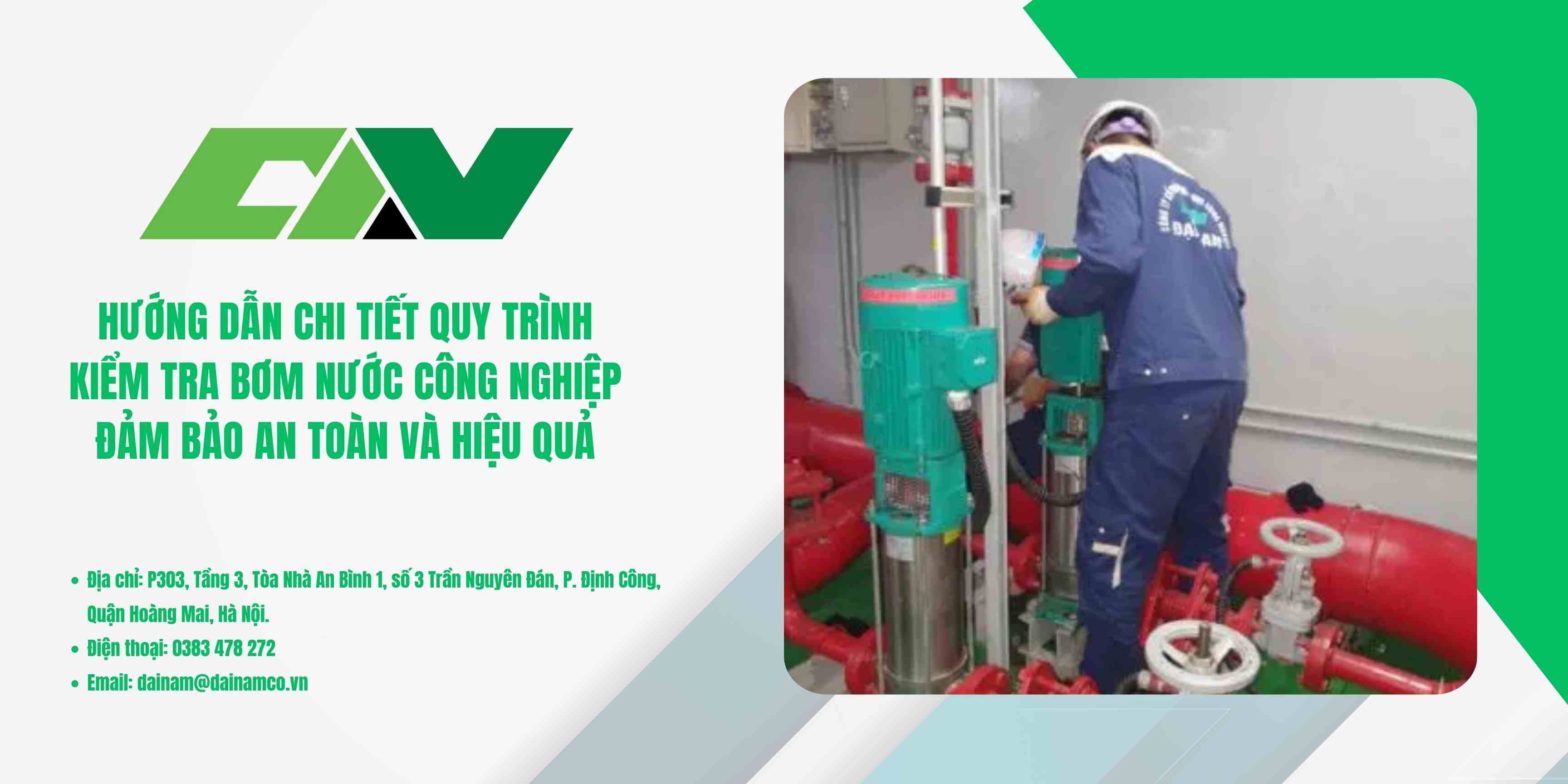 Hướng dẫn chi tiết quy trình kiểm tra bơm nước công nghiệp đảm bảo an toàn và hiệu quả