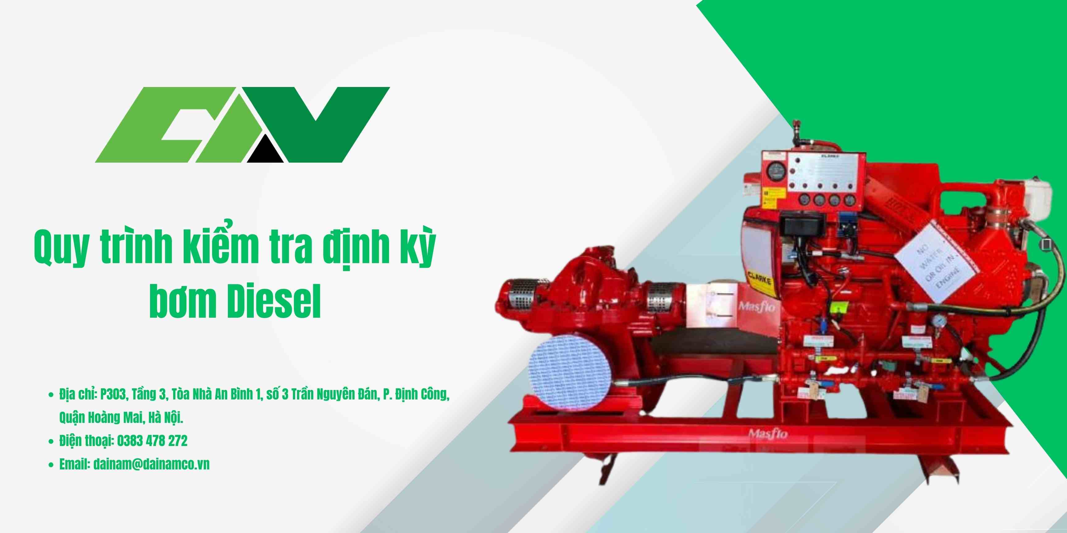 Quy trình kiểm tra định kỳ bơm Diesel