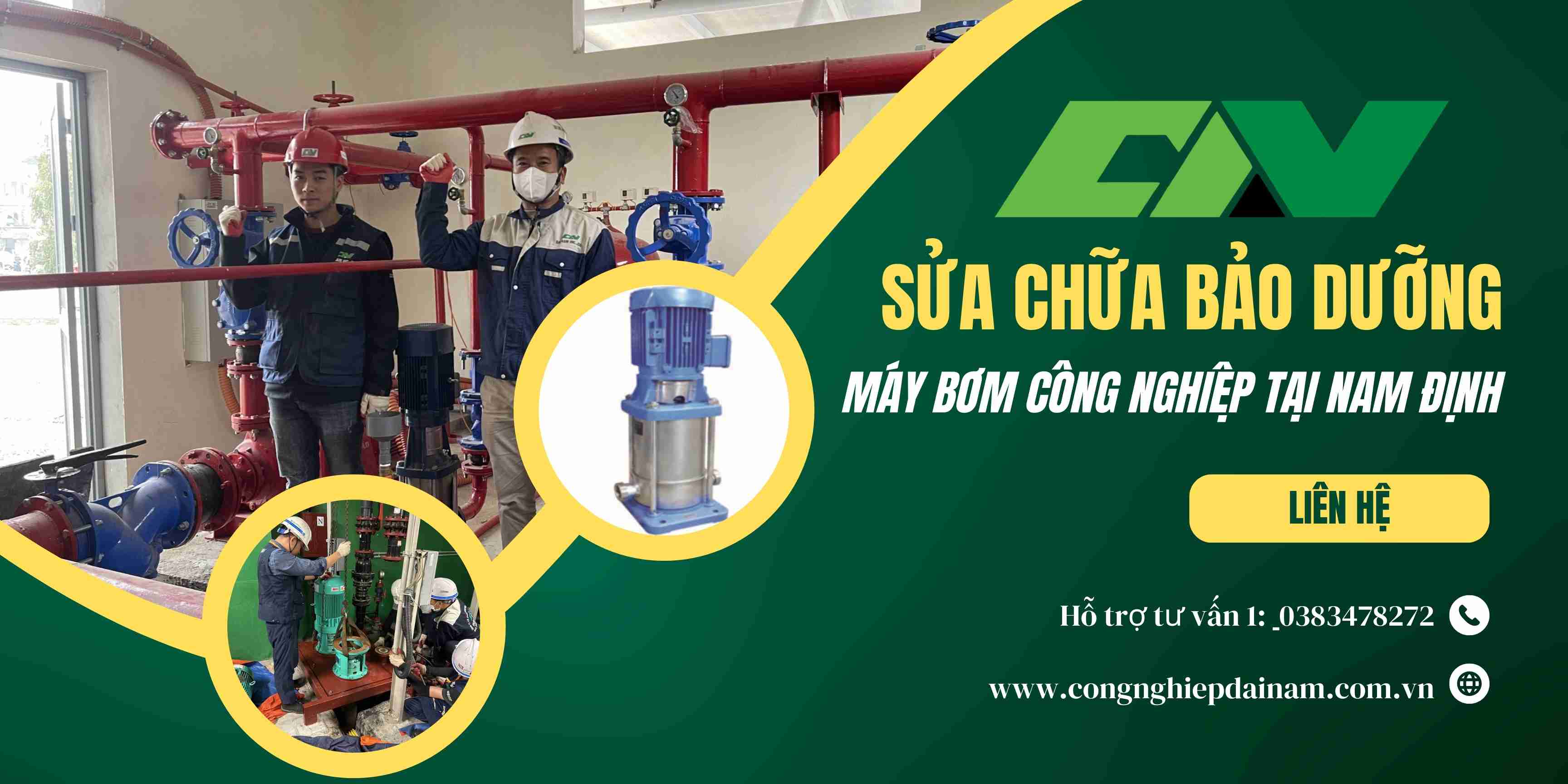 Bảo dưỡng và sửa chữa máy bơm công nghiệp tại Nam Định