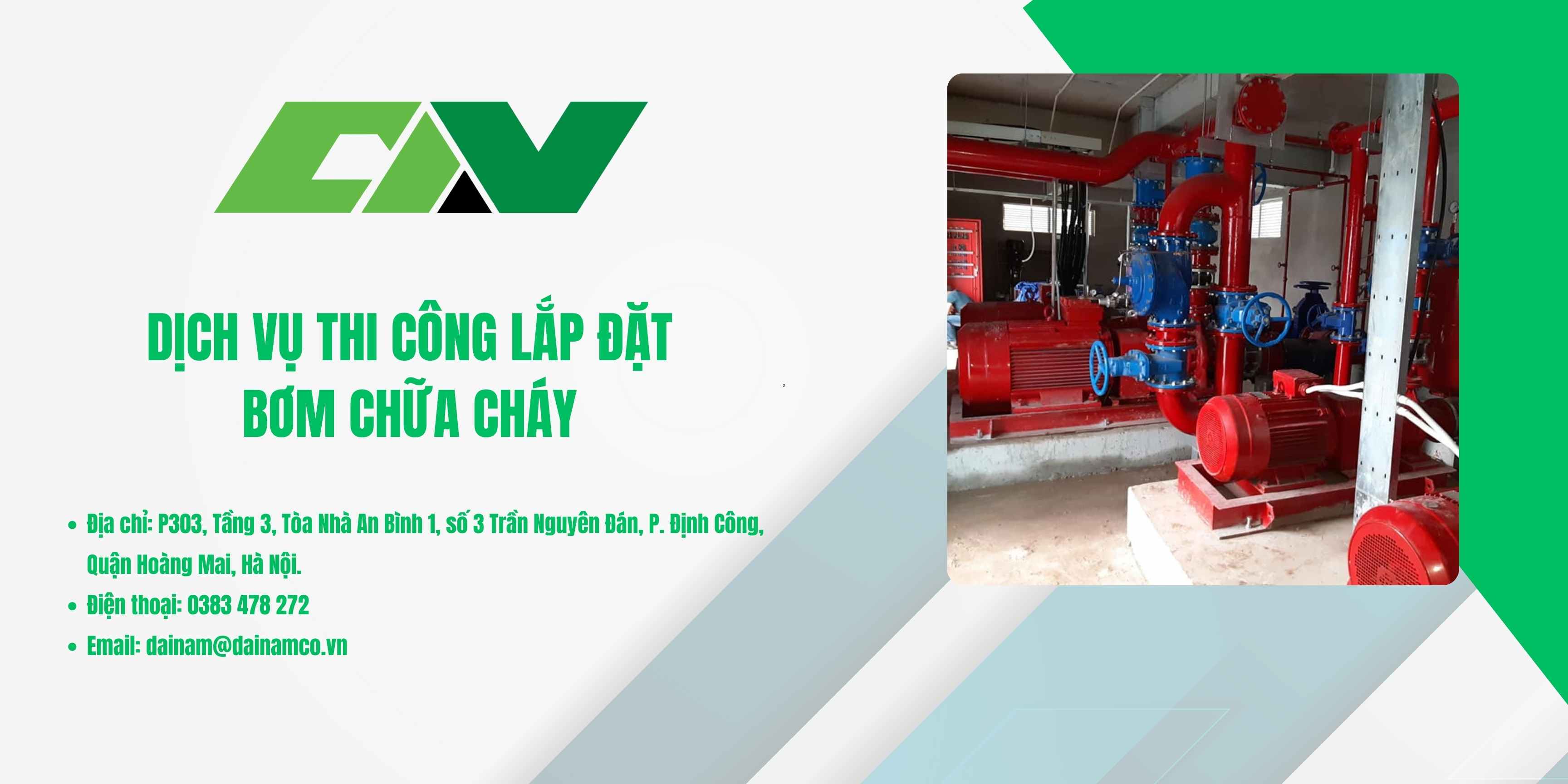 Lắp đặt bơm chữa cháy