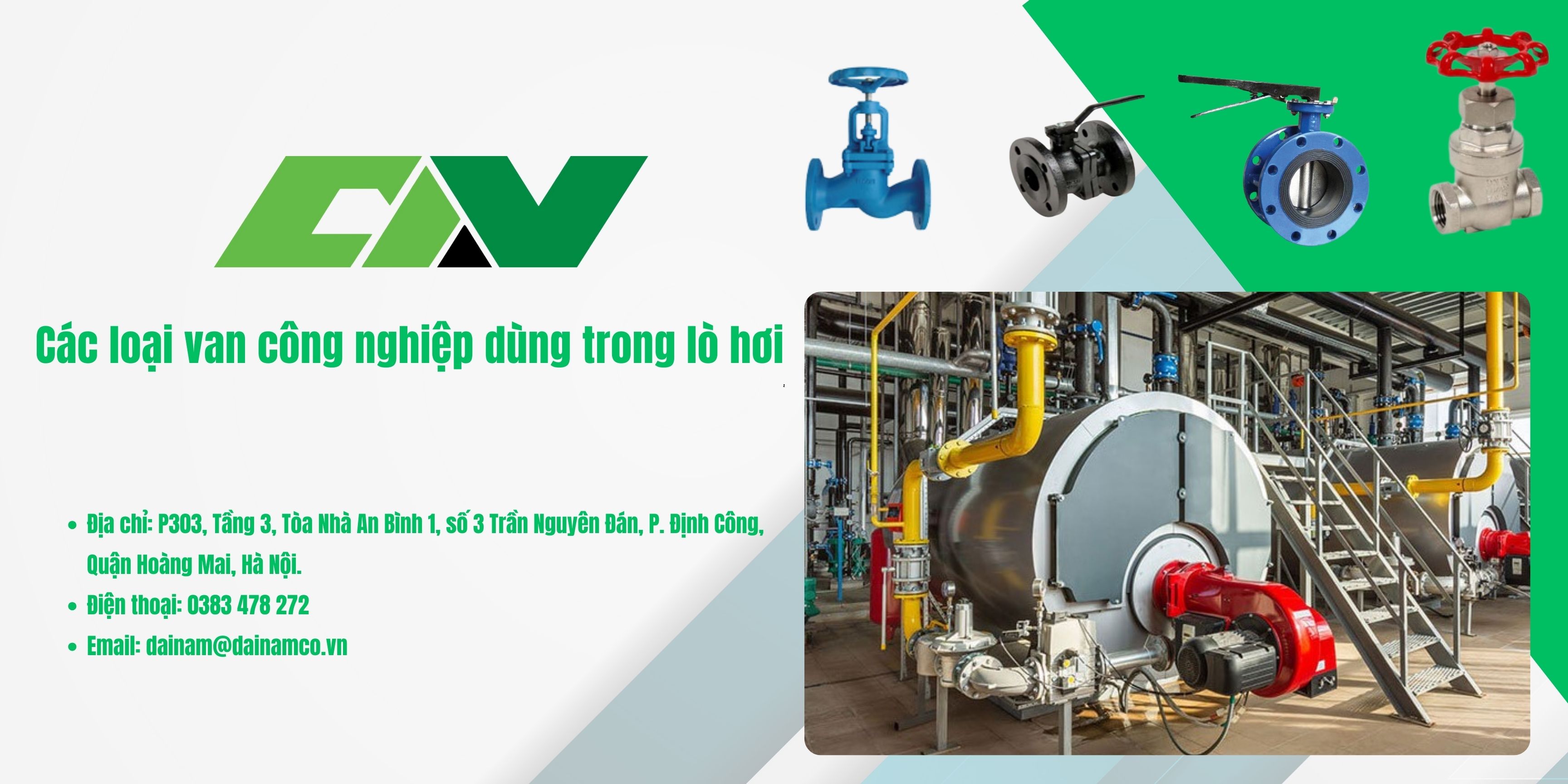 Van công nghiệp dùng trong lò hơi