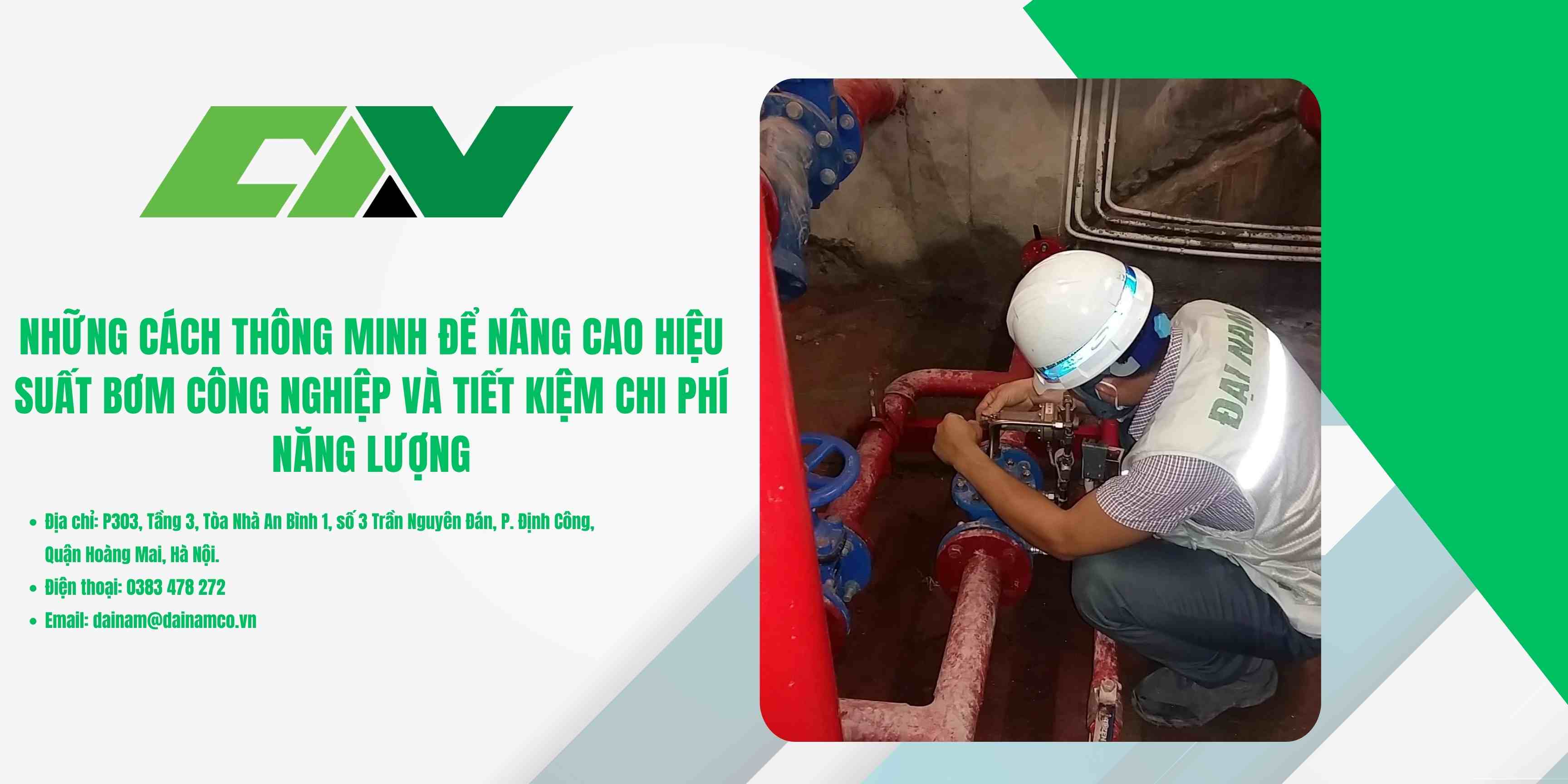 Nâng cao hiệu suất máy bơm công nghiệp