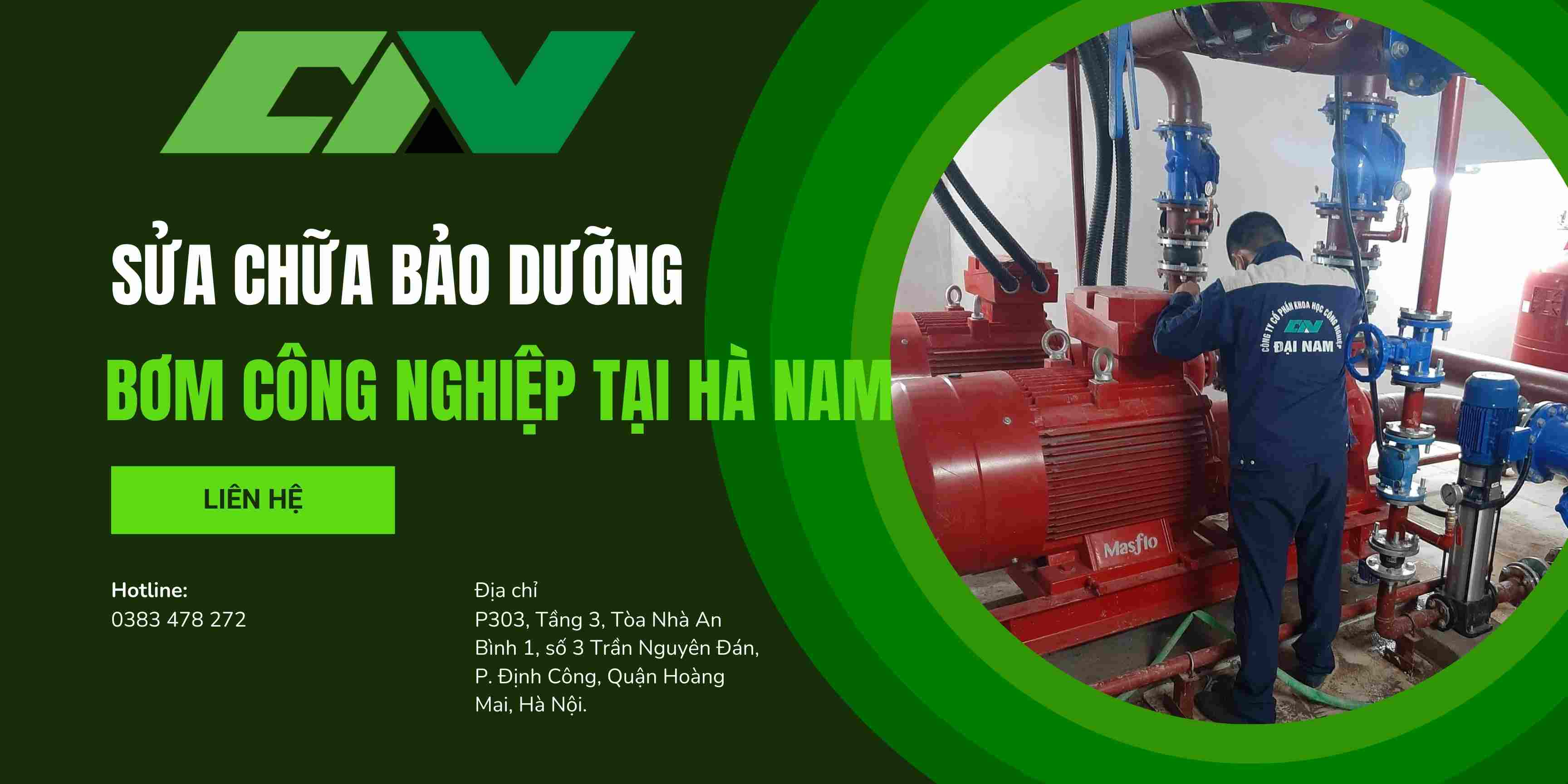 Sửa chữa bảo dưỡng máy bơm công nghiệp tại Hà nam