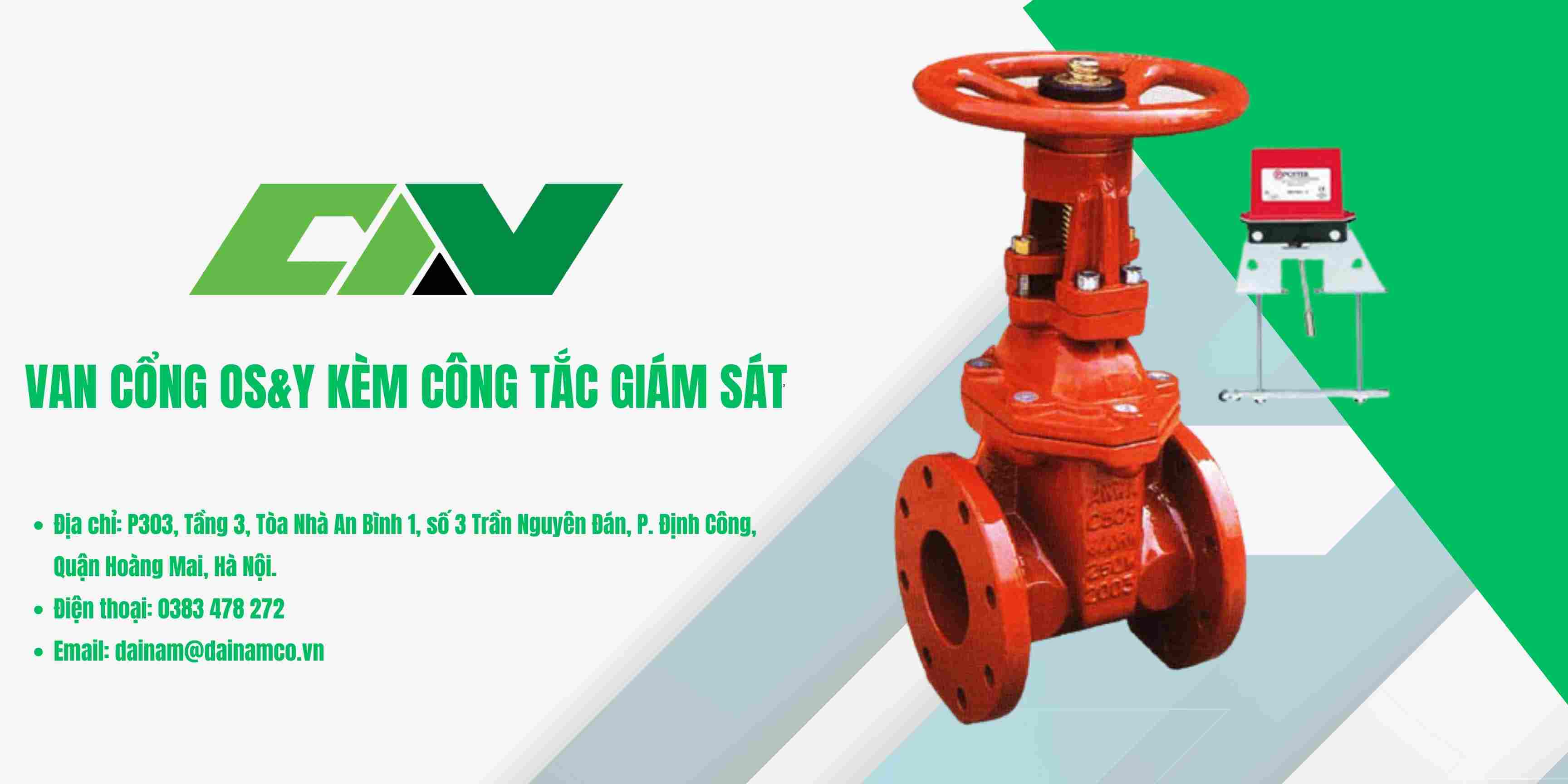 Van cổng OS & Y kèm công tắc giám sát