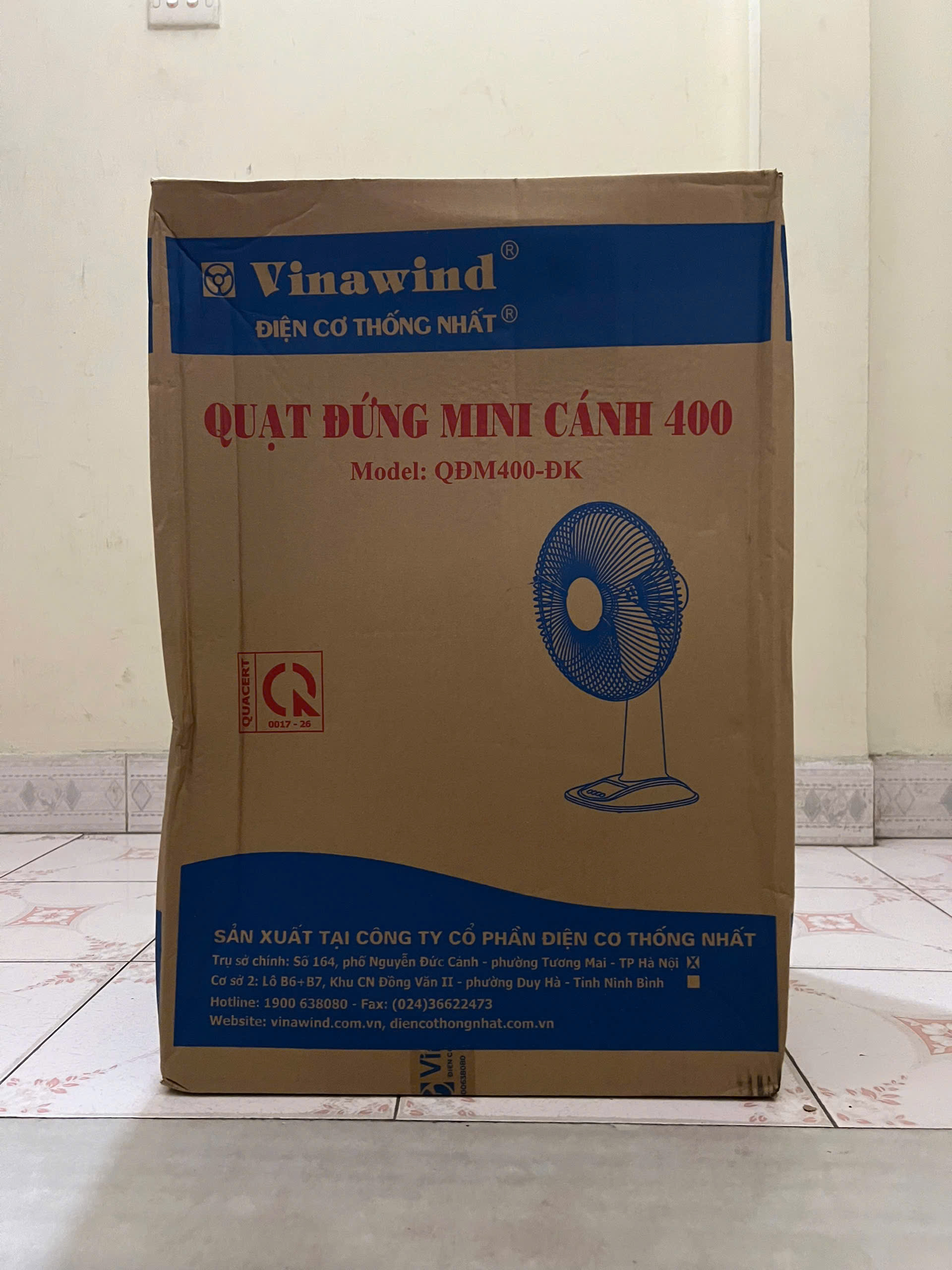 Quạt cây Vinawind QĐM-400ĐK -Sải cánh 40cm, Quạt rút lửng