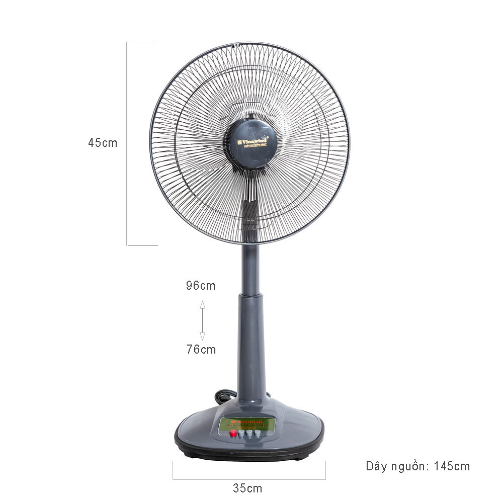 Quạt cây Vinawind QĐM-400ĐK -Sải cánh 40cm, Quạt rút lửng