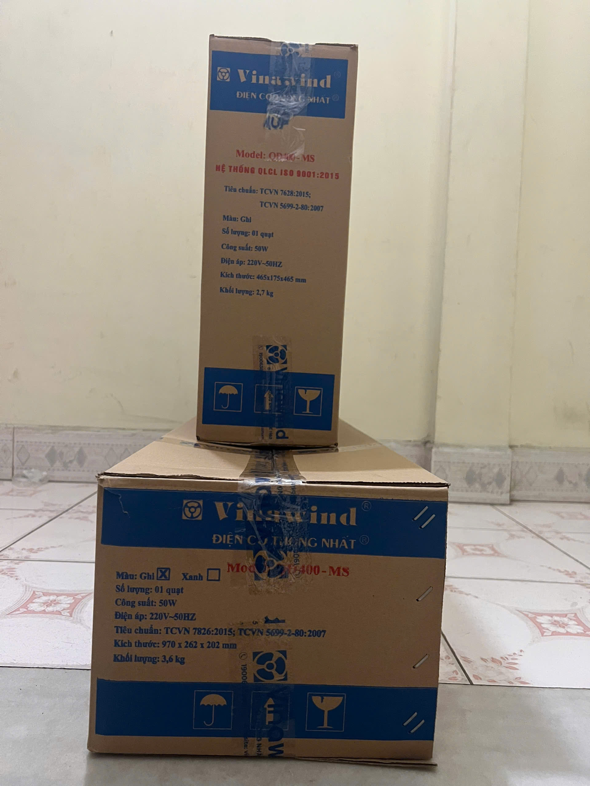 Quạt cây Vinawind QĐ-400MS - Sải cánh 40cm, Không điều khiển