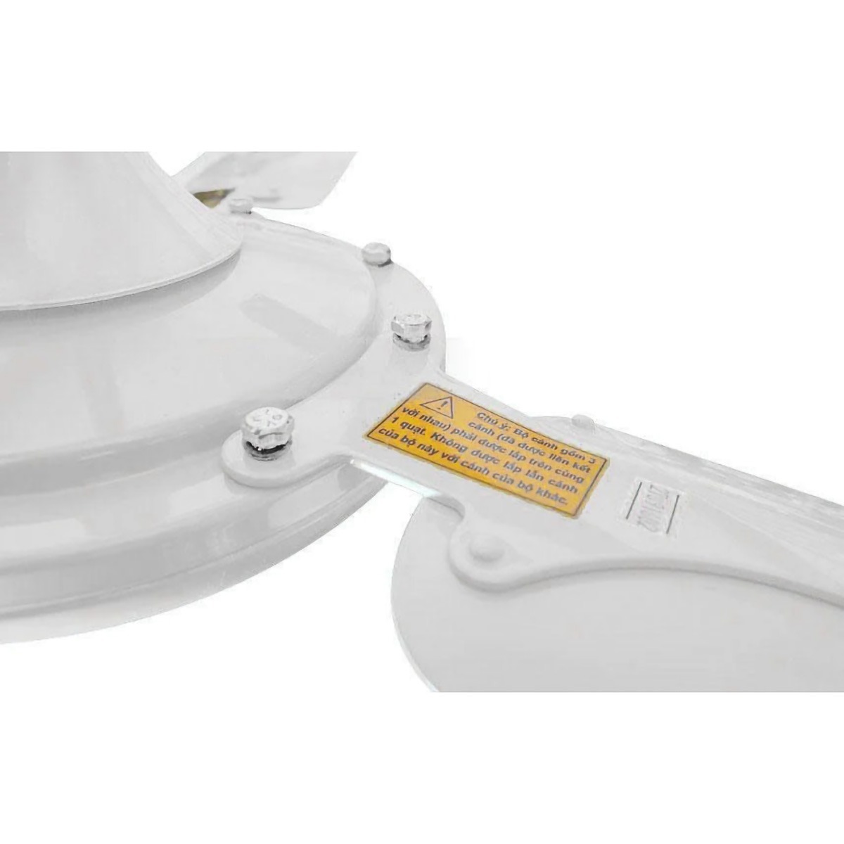 Quạt trần Vinawind QT-1400X 3 cánh, nhôm, có điều khiển Trắng/xanh