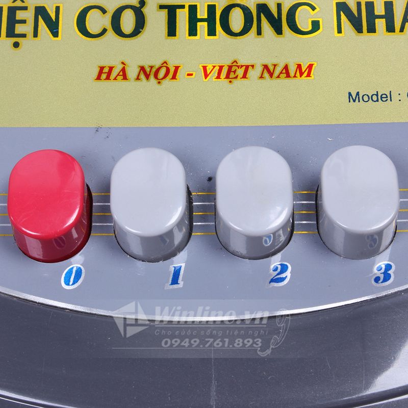 quạt cây điện cơ thống nhất Vinawind QĐM400-ĐK có 3 tốc độ