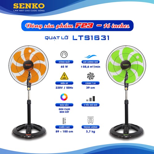 Quạt cây Senko LTS1631, sải cánh 39cm