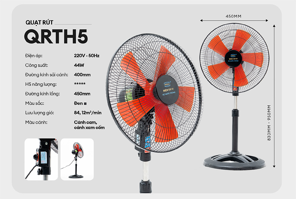 Quạt cây mini điện cơ 91 QR-TH5