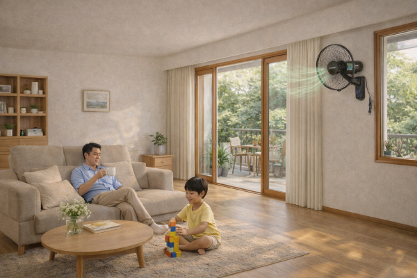 Quạt treo tường Vinawind sử dụng cho gia đình