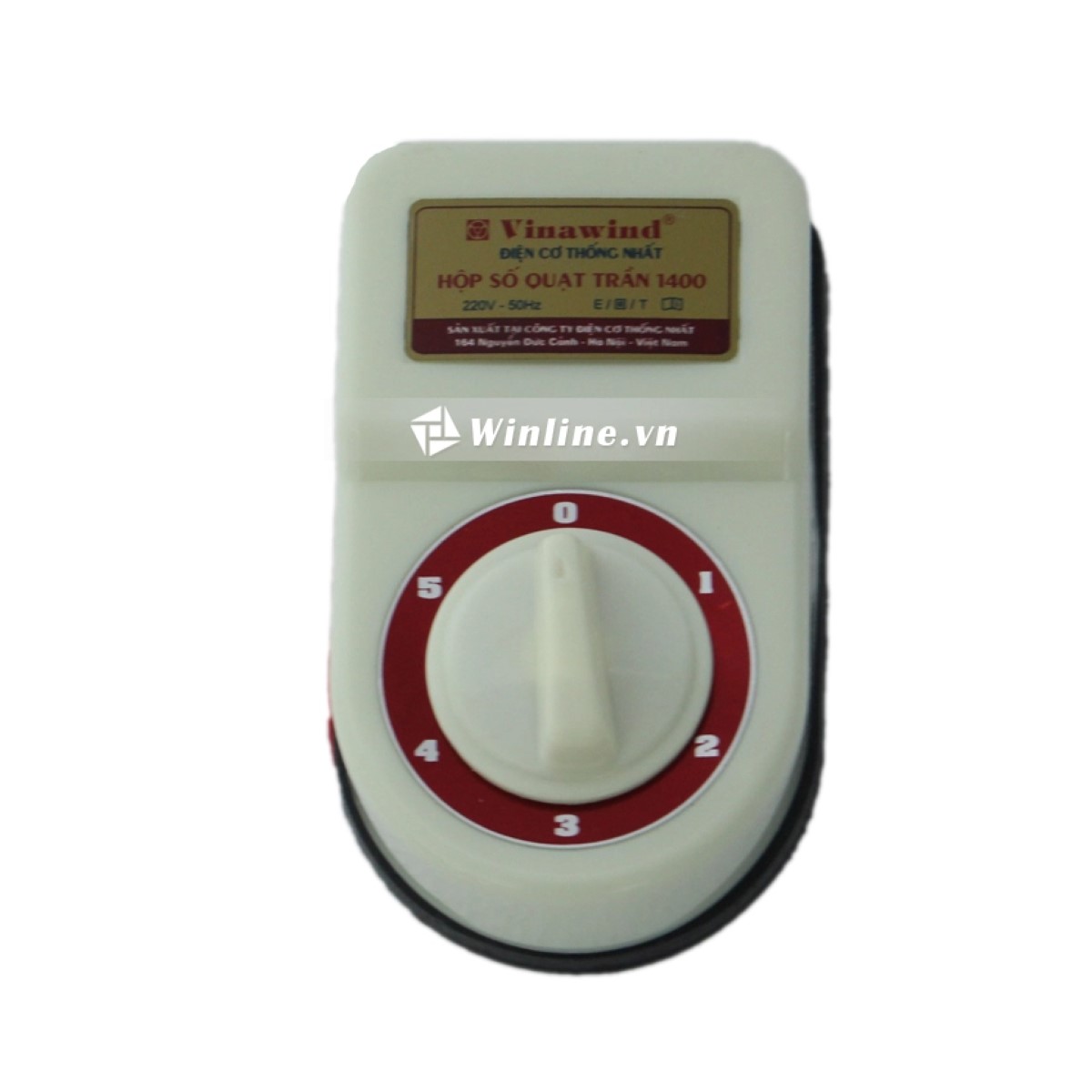 Quạt trần Vinawind QT-1400N trắng 3 cánh nhôm, hộp số