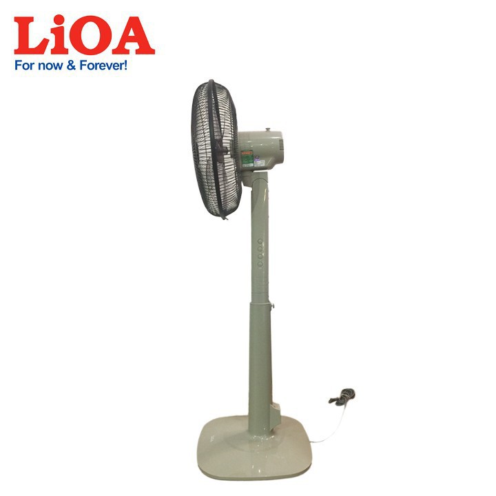 Quạt cây Lioa QC-409SWH màu ghi sáng, màu trắng, có điều khiển