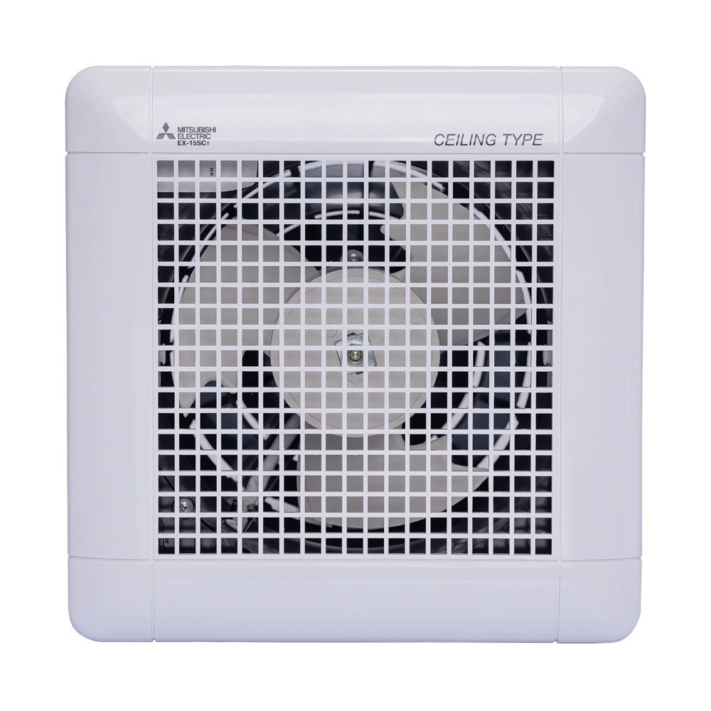 Quạt hút âm trần Mitsubishi EX-20SC5T7T, 1 chiều, hút thẳng, mặt 330x330, 25-30m2