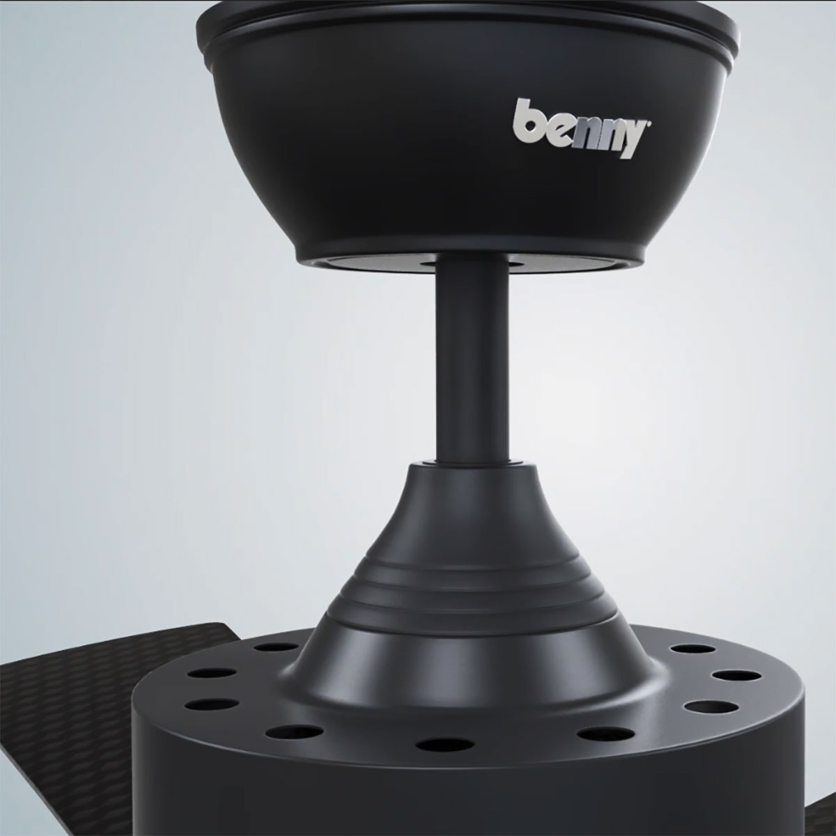 Quạt Trần Benny Romantico BF-C43V, Black/Cafe, LED, Remote, 26W, 5 Cánh