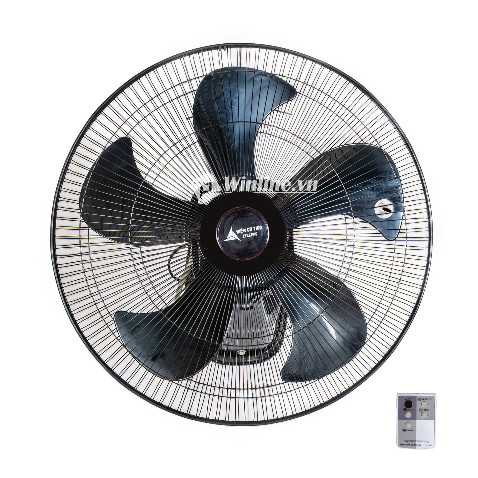 Quạt đảo trần Tico B5, sải cánh 450mm, điều khiển từ xa