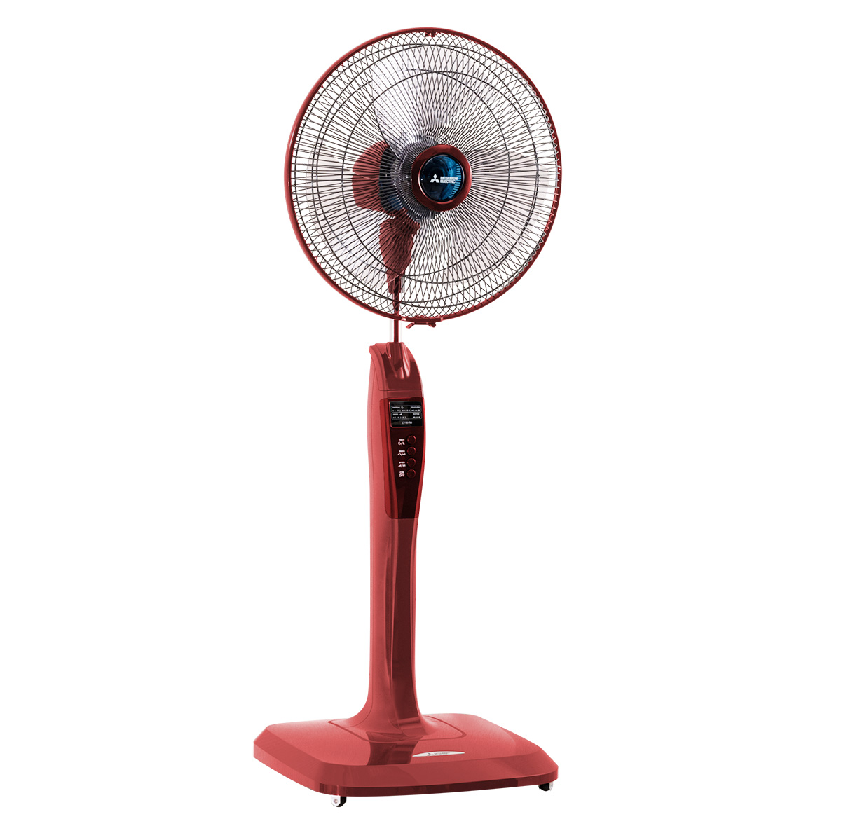 Quạt cây Mitsubishi LV16-RB màu đỏ, có remote
